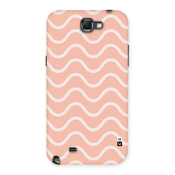Pastel Peach Waves Back Case for Galaxy Note 2