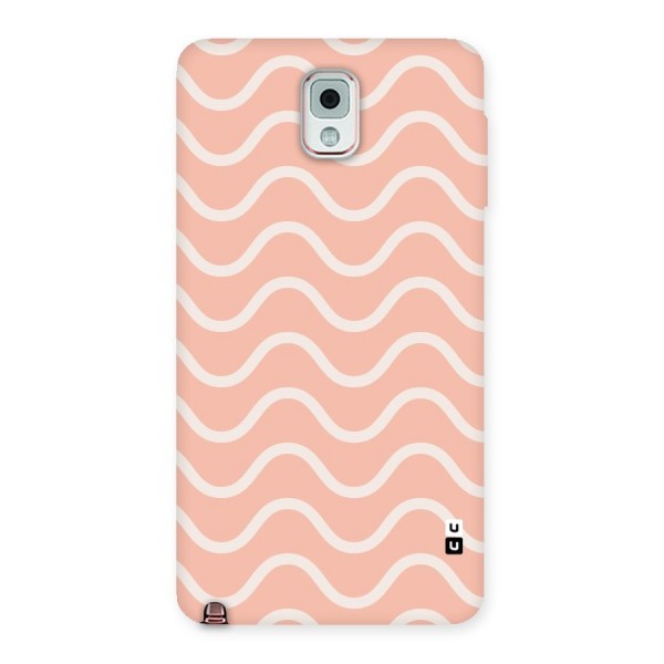 Pastel Peach Waves Back Case for Galaxy Note 3