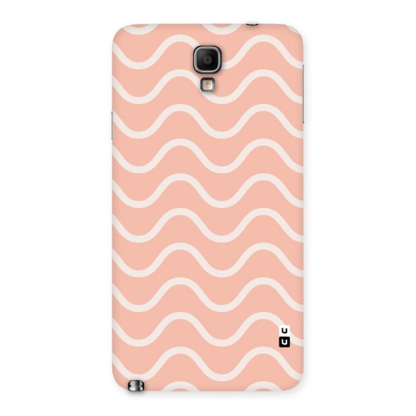 Pastel Peach Waves Back Case for Galaxy Note 3 Neo