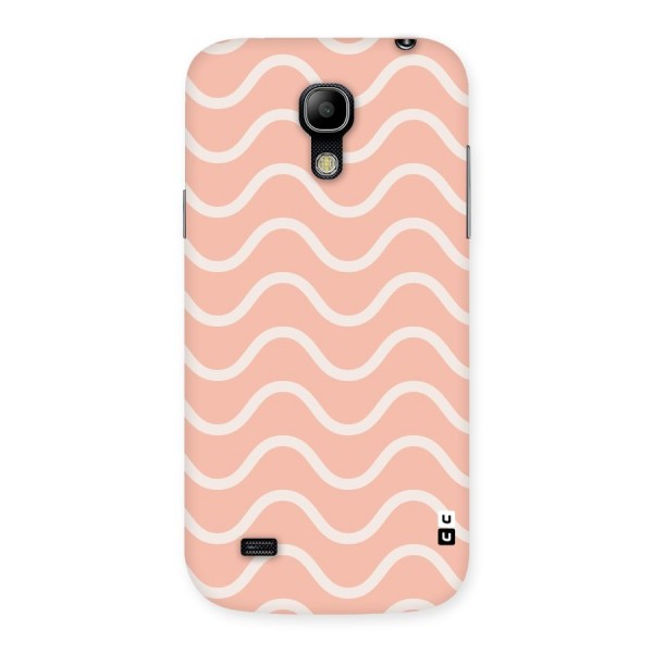 Pastel Peach Waves Back Case for Galaxy S4 Mini
