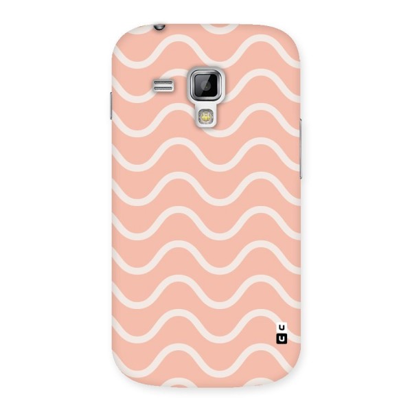 Pastel Peach Waves Back Case for Galaxy S Duos