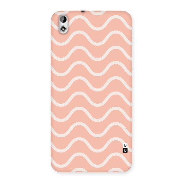 Pastel Peach Waves Back Case for HTC Desire 816g