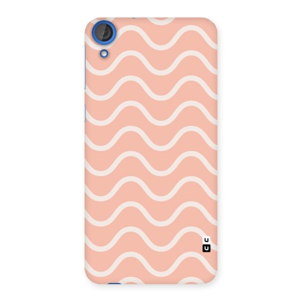 Pastel Peach Waves Back Case for HTC Desire 820
