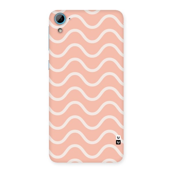 Pastel Peach Waves Back Case for HTC Desire 826