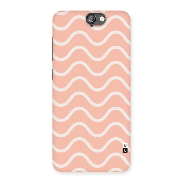 Pastel Peach Waves Back Case for HTC One A9
