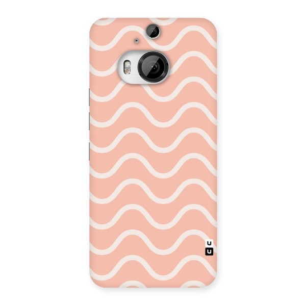 Pastel Peach Waves Back Case for HTC One M9 Plus