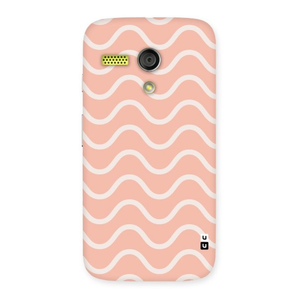 Pastel Peach Waves Back Case for Moto G