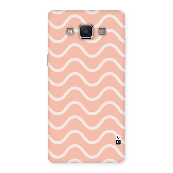 Pastel Peach Waves Back Case for Samsung Galaxy A5