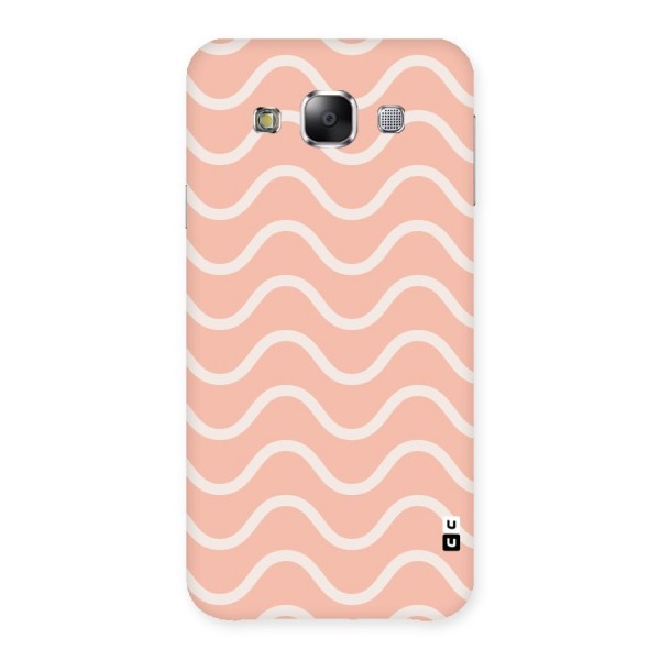 Pastel Peach Waves Back Case for Samsung Galaxy E5