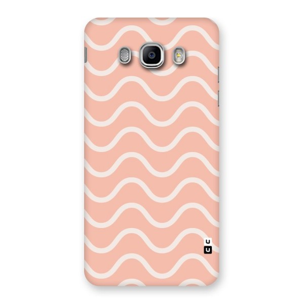 Pastel Peach Waves Back Case for Samsung Galaxy J5 2016