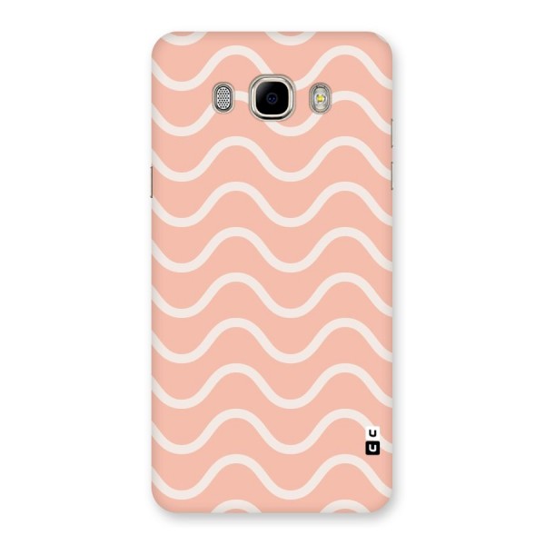 Pastel Peach Waves Back Case for Samsung Galaxy J7 2016