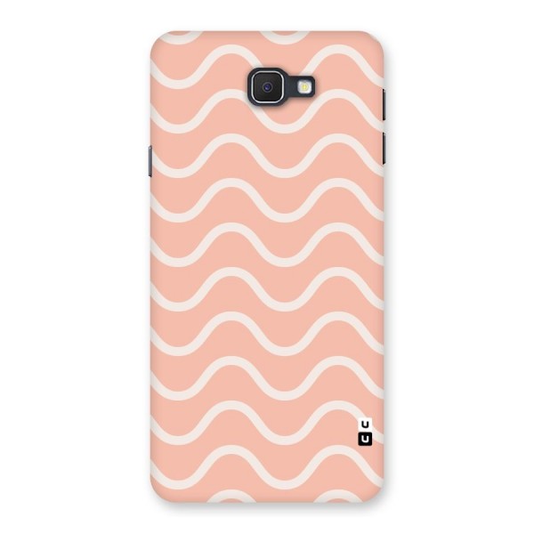 Pastel Peach Waves Back Case for Samsung Galaxy J7 Prime