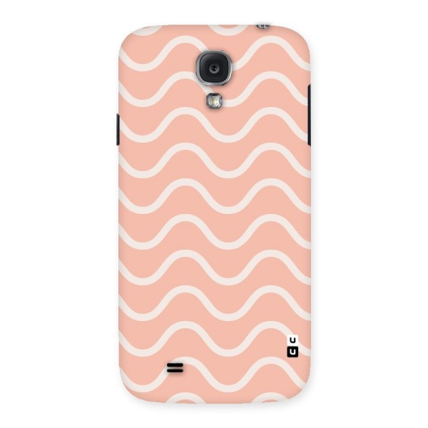 Pastel Peach Waves Back Case for Samsung Galaxy S4