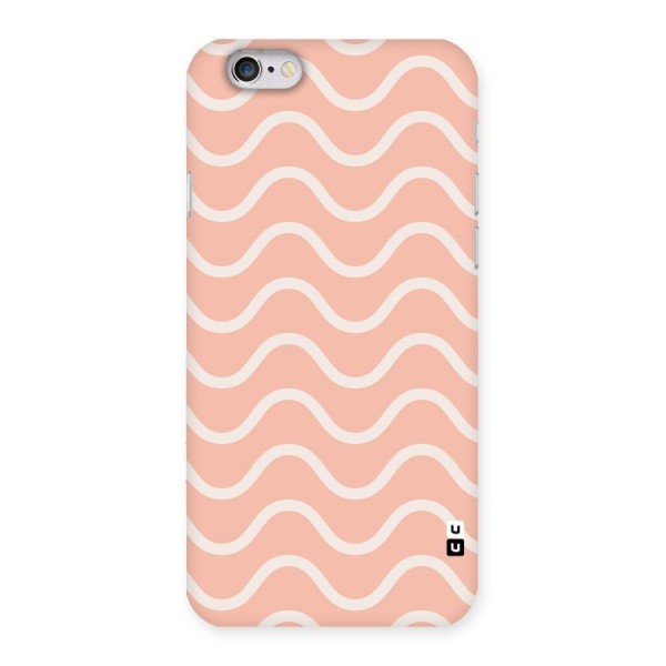 Pastel Peach Waves Back Case for iPhone 6 6S