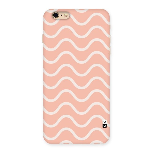 Pastel Peach Waves Back Case for iPhone 6 Plus 6S Plus