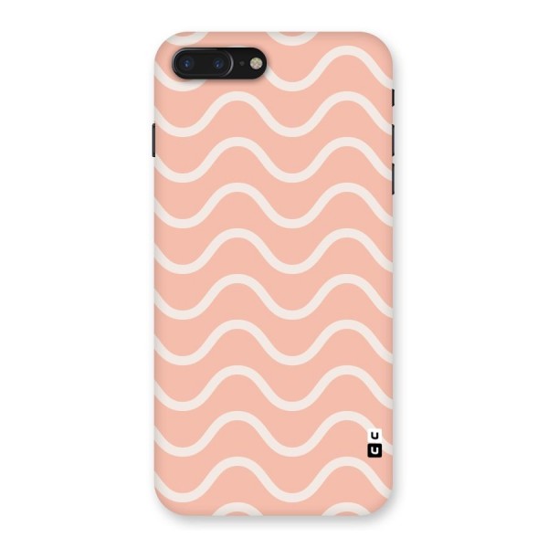 Pastel Peach Waves Back Case for iPhone 7 Plus