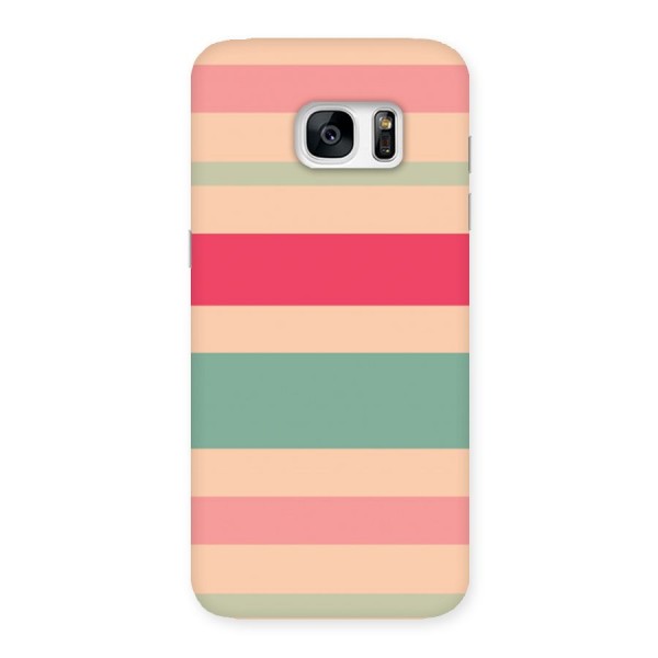 Pastel Stripes Vintage Back Case for Galaxy S7 Edge