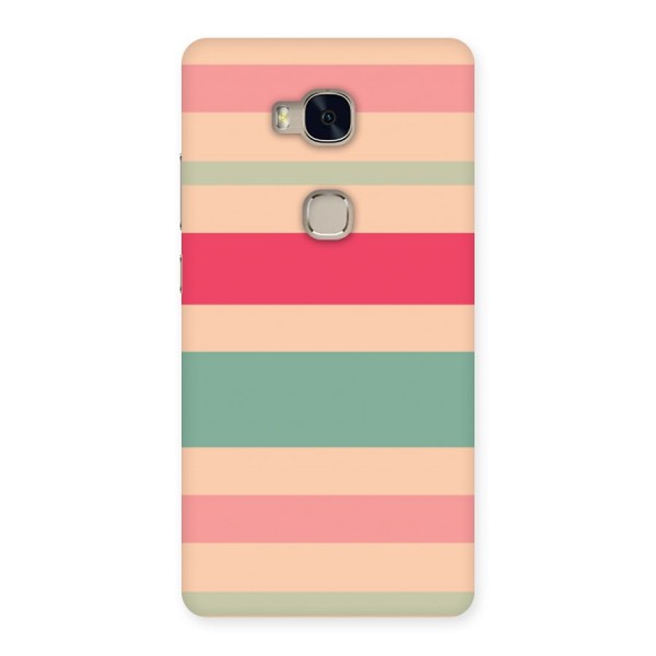 Pastel Stripes Vintage Back Case for Huawei Honor 5X