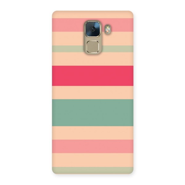 Pastel Stripes Vintage Back Case for Huawei Honor 7