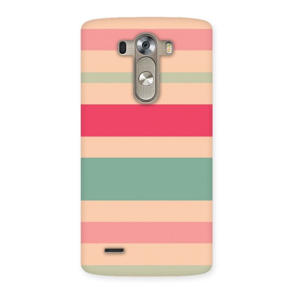 Pastel Stripes Vintage Back Case for LG G3