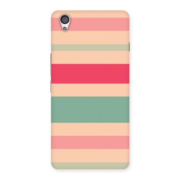 Pastel Stripes Vintage Back Case for OnePlus X