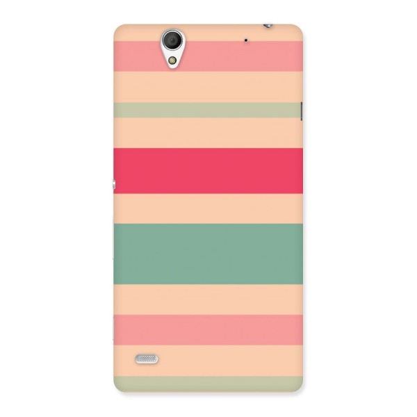 Pastel Stripes Vintage Back Case for Sony Xperia C4