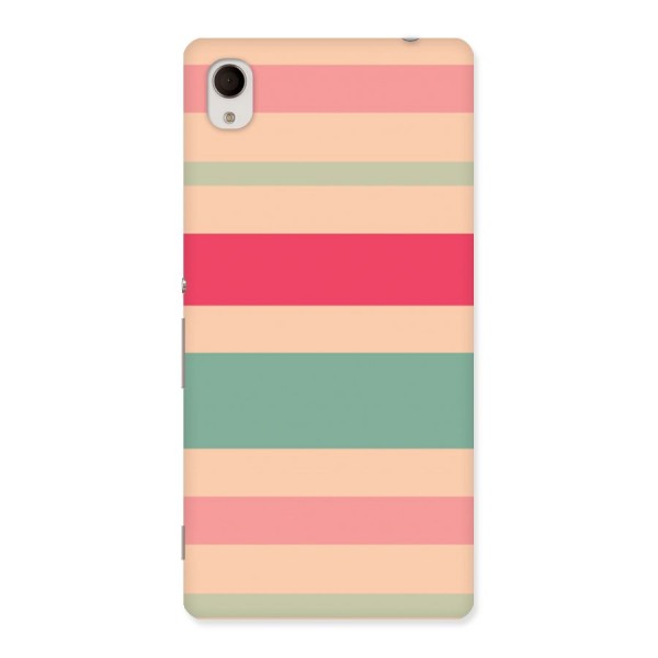 Pastel Stripes Vintage Back Case for Sony Xperia M4