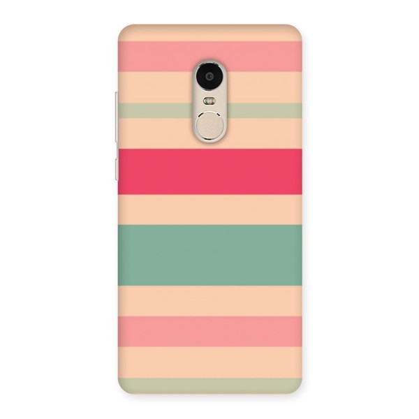 Pastel Stripes Vintage Back Case for Xiaomi Redmi Note 4