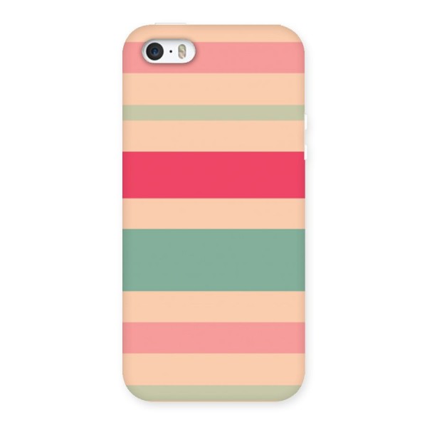 Pastel Stripes Vintage Back Case for iPhone SE