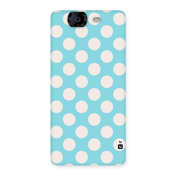 Pastel White Polka Dots Back Case for Canvas Knight A350