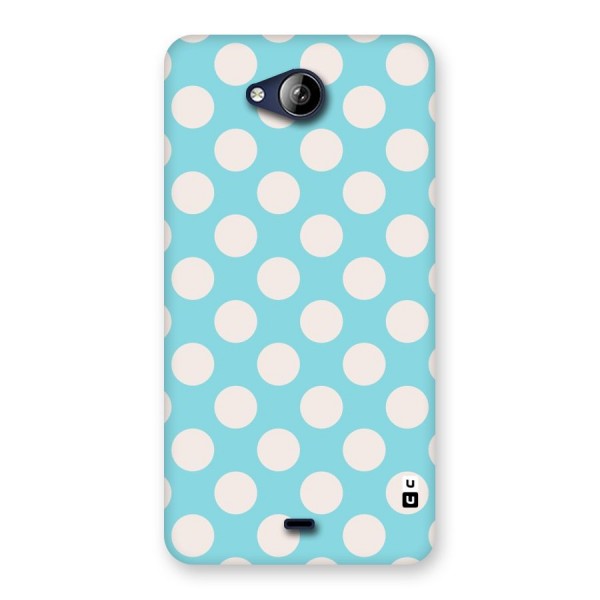 Pastel White Polka Dots Back Case for Canvas Play Q355