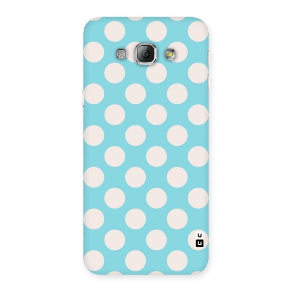 Pastel White Polka Dots Back Case for Galaxy A8