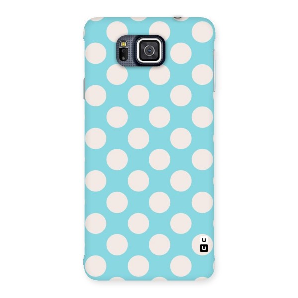 Pastel White Polka Dots Back Case for Galaxy Alpha