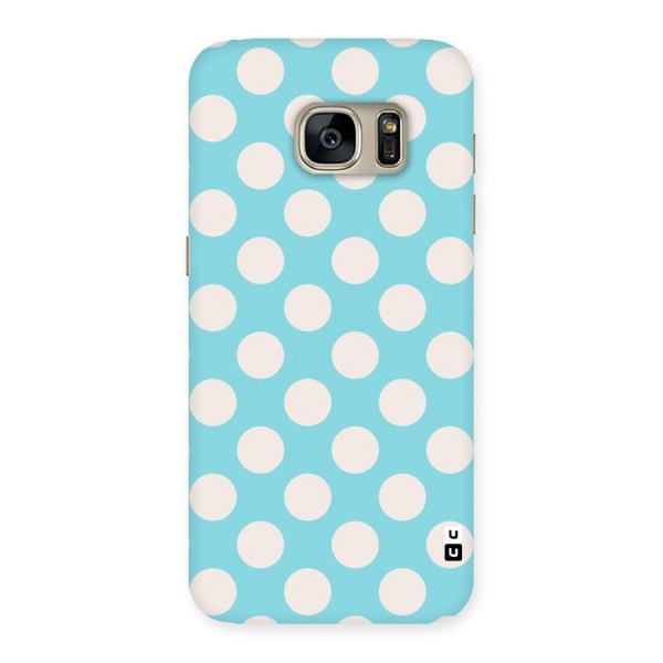Pastel White Polka Dots Back Case for Galaxy S7