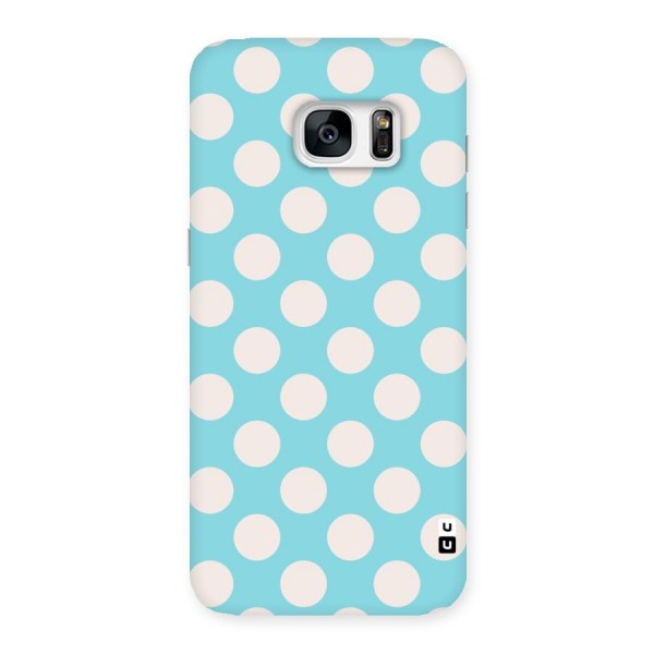 Pastel White Polka Dots Back Case for Galaxy S7 Edge