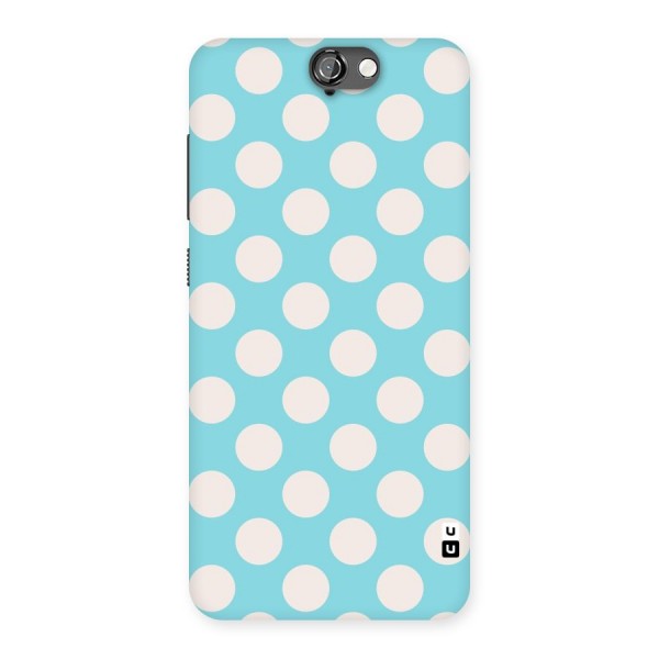 Pastel White Polka Dots Back Case for HTC One A9