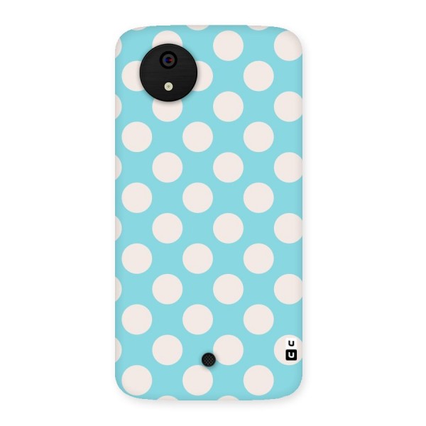 Pastel White Polka Dots Back Case for Micromax Canvas A1
