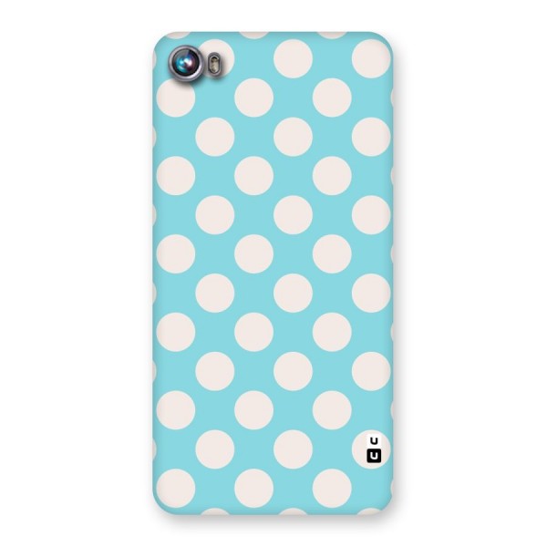 Pastel White Polka Dots Back Case for Micromax Canvas Fire 4 A107