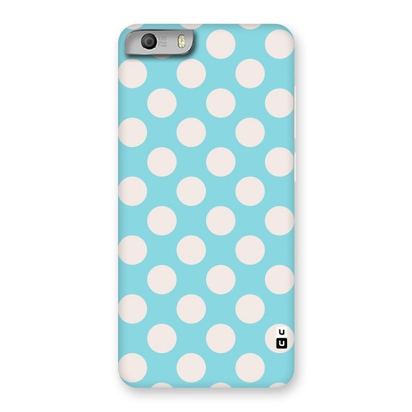 Pastel White Polka Dots Back Case for Micromax Canvas Knight 2