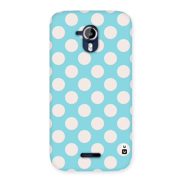 Pastel White Polka Dots Back Case for Micromax Canvas Magnus A117