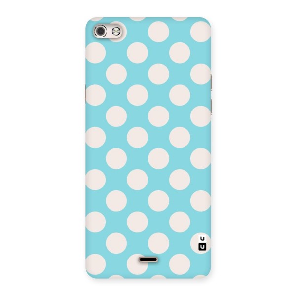 Pastel White Polka Dots Back Case for Micromax Canvas Silver 5