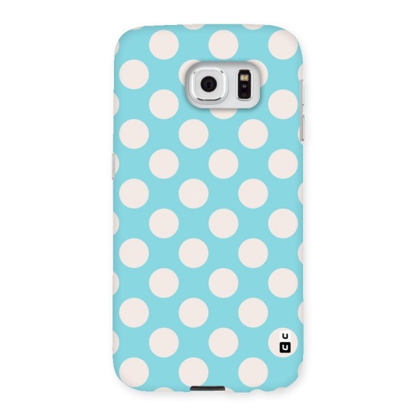 Pastel White Polka Dots Back Case for Samsung Galaxy S6