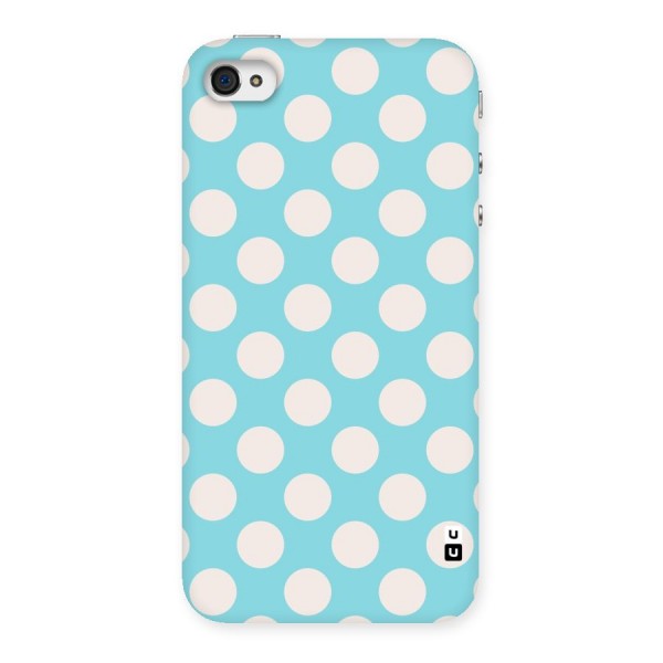 Pastel White Polka Dots Back Case for iPhone 4 4s