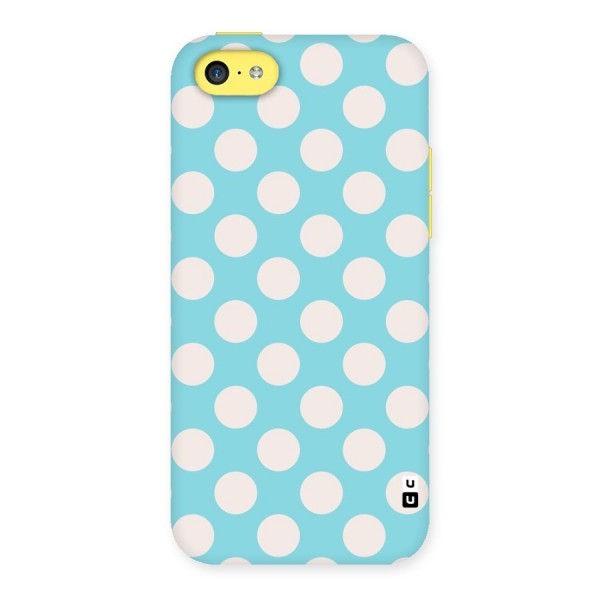 Pastel White Polka Dots Back Case for iPhone 5C