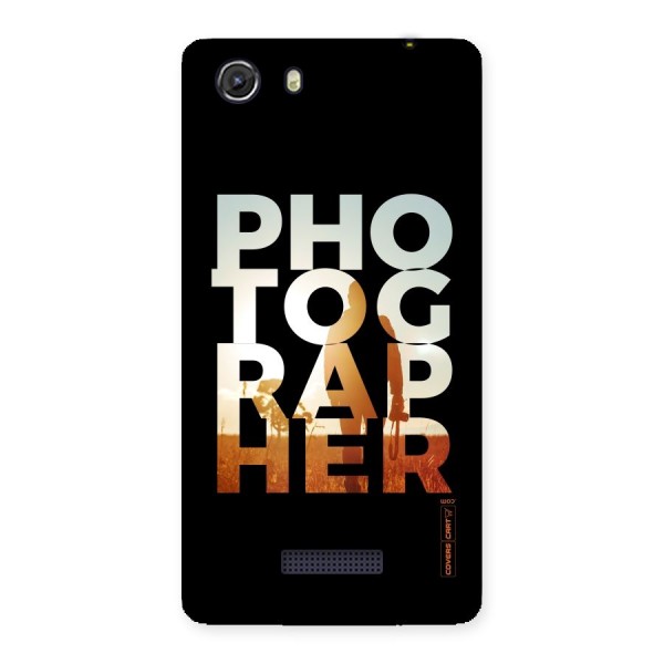 Photographer Typography Back Case for Micromax Unite 3