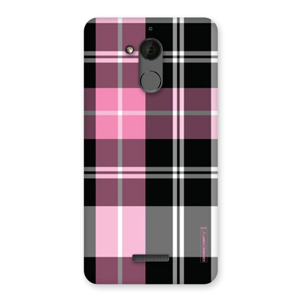 Pink Black Check Back Case for Coolpad Note 5