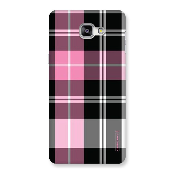 Pink Black Check Back Case for Galaxy A9