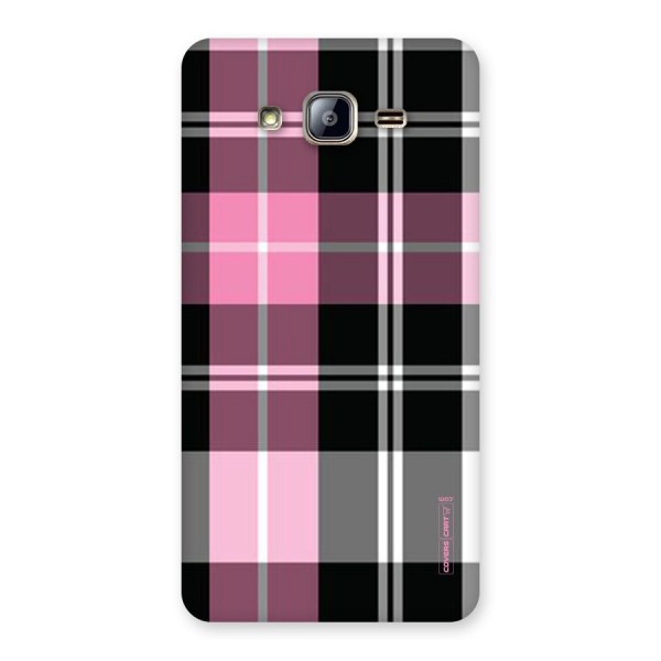 Pink Black Check Back Case for Galaxy On5