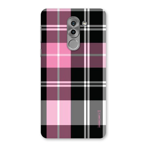 Pink Black Check Back Case for Honor 6X