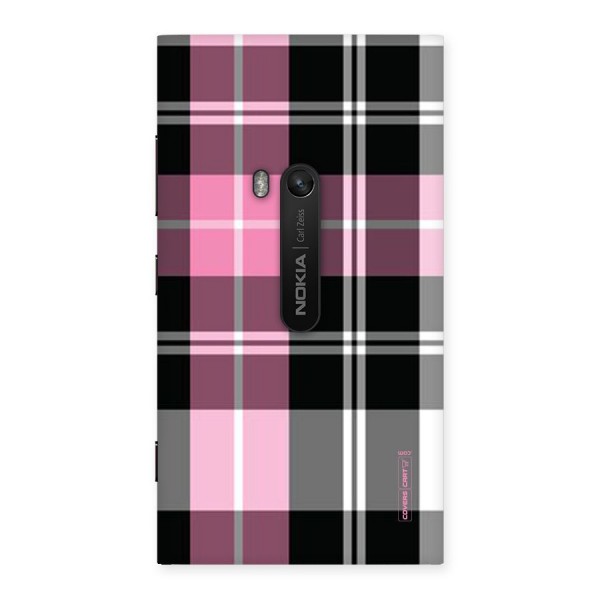 Pink Black Check Back Case for Lumia 920